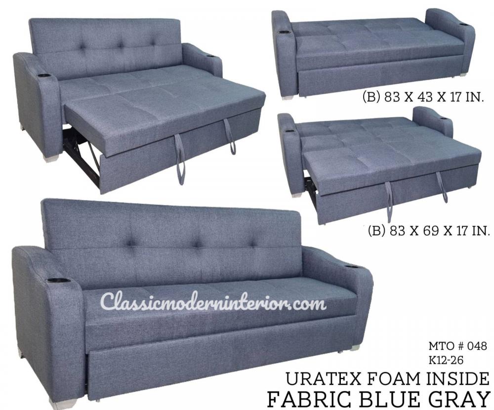 Dylan Sofa Bed fabric Grey | ClassicModern